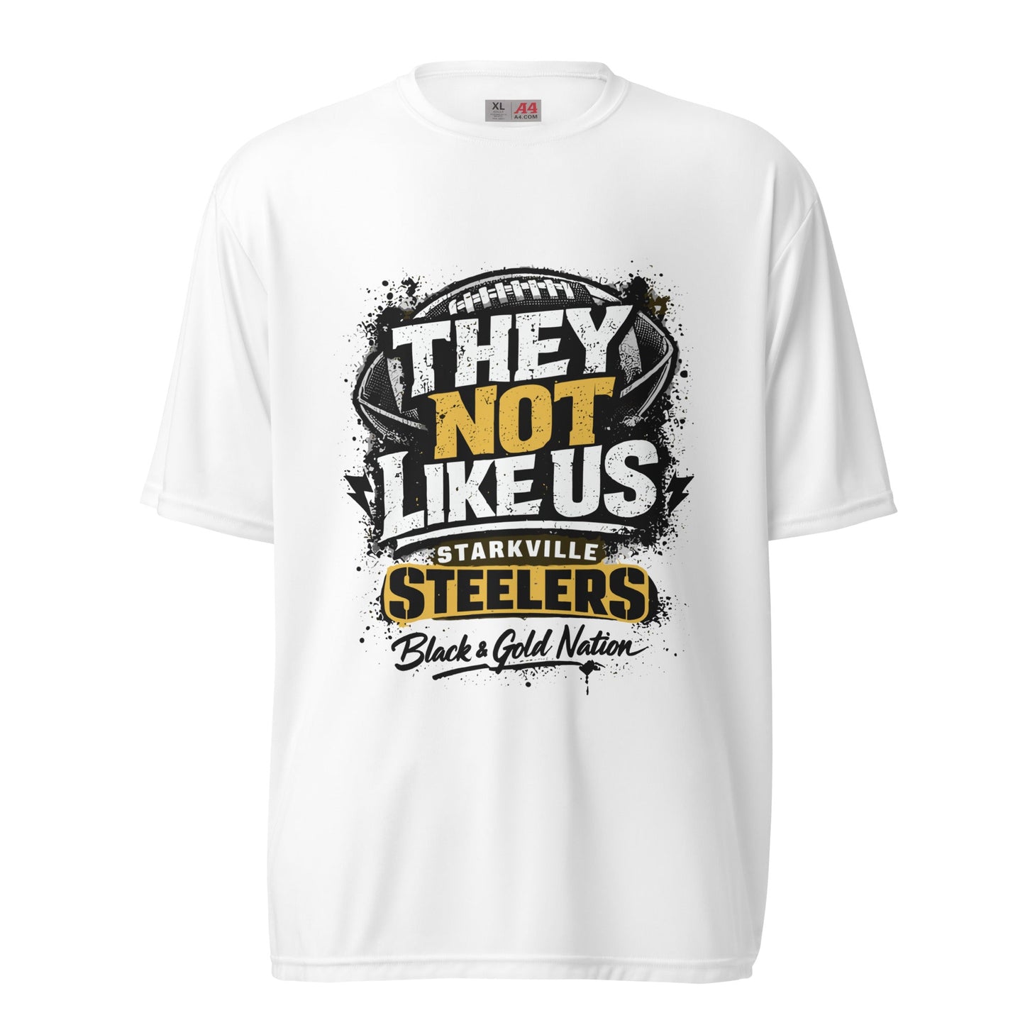 Active | Moisture Wicking Shirt | Starkville Steelers | They Not Like Us Logo