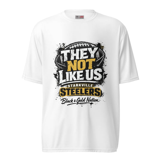 Active | Moisture Wicking Shirt | Starkville Steelers | They Not Like Us Logo