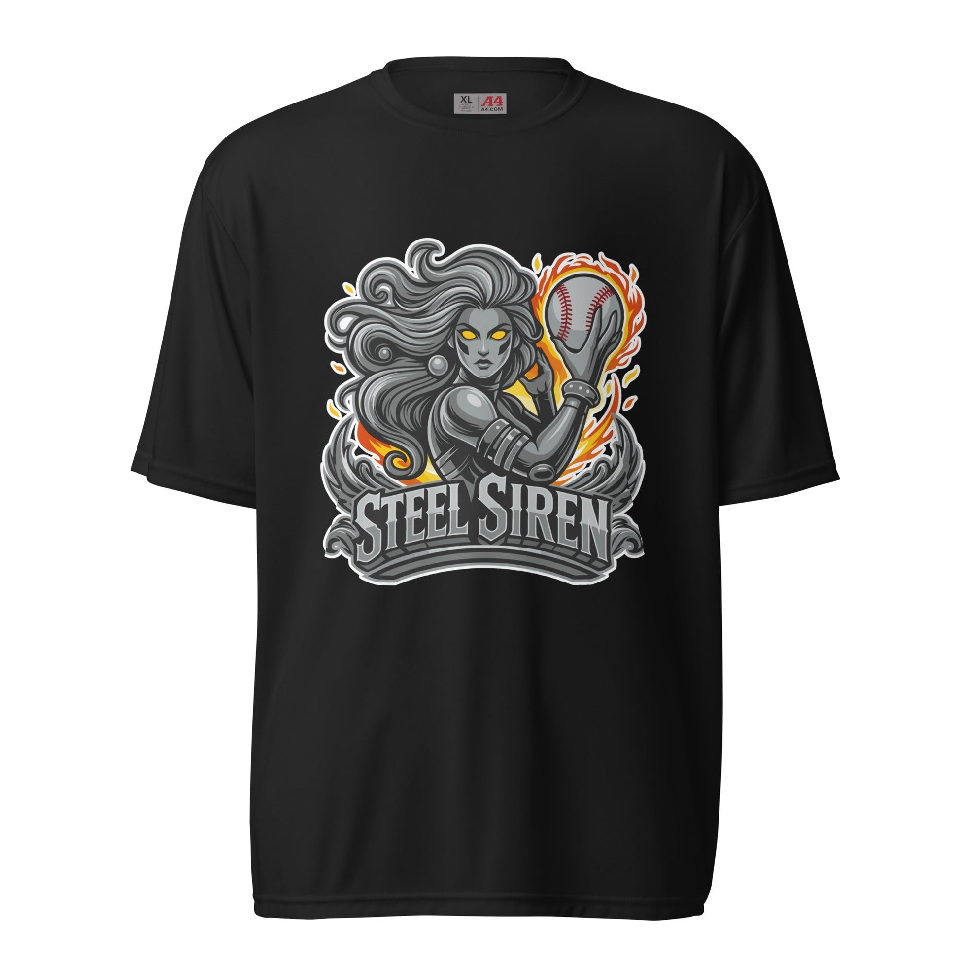Active | Moisture Wicking Shirt | STEEL SIREN | Mascot Logo