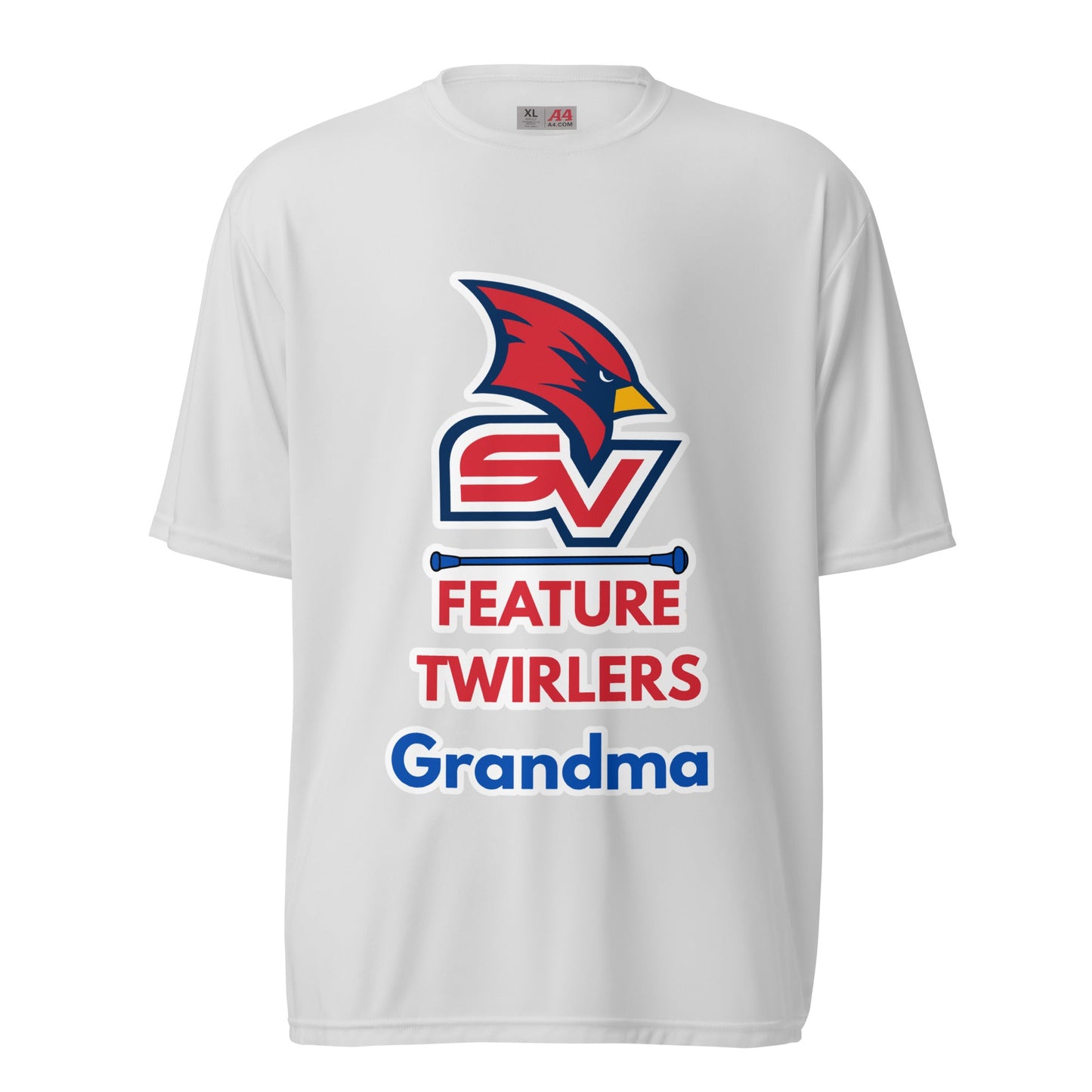 Active | Moisture Wicking Shirt | SVSU Feature twirlers | Grandma Logo