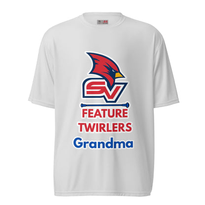 Active | Moisture Wicking Shirt | SVSU Feature twirlers | Grandma Logo