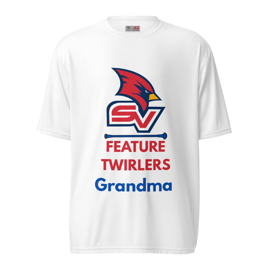 Active | Moisture Wicking Shirt | SVSU Feature twirlers | Grandma Logo