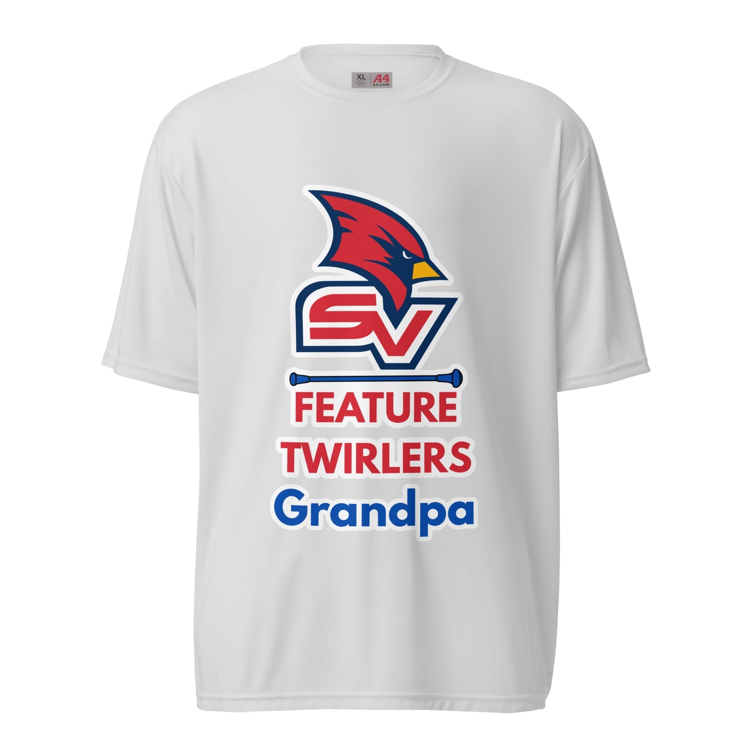 Active | Moisture Wicking Shirt | SVSU Feature twirlers | Grandpa Logo