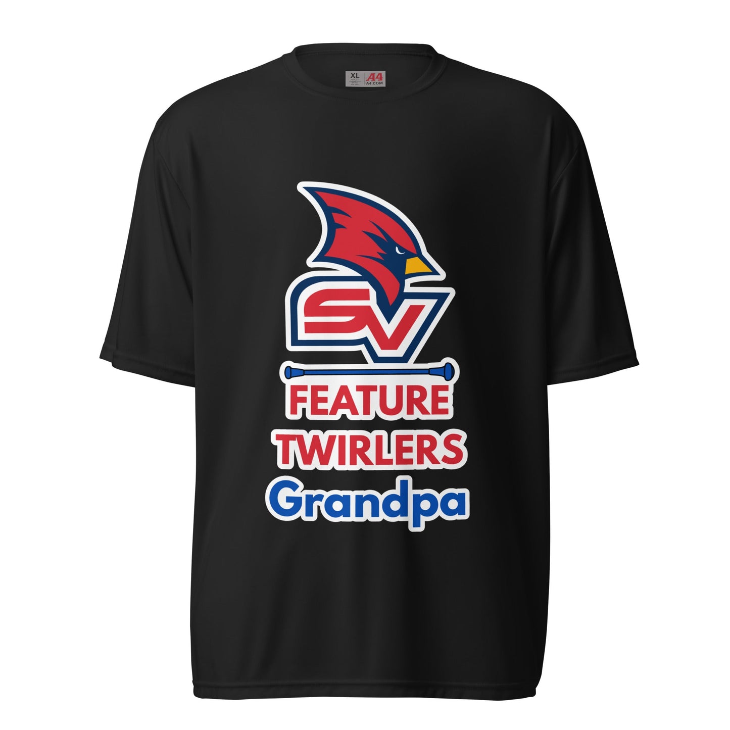 Active | Moisture Wicking Shirt | SVSU Feature twirlers | Grandpa Logo