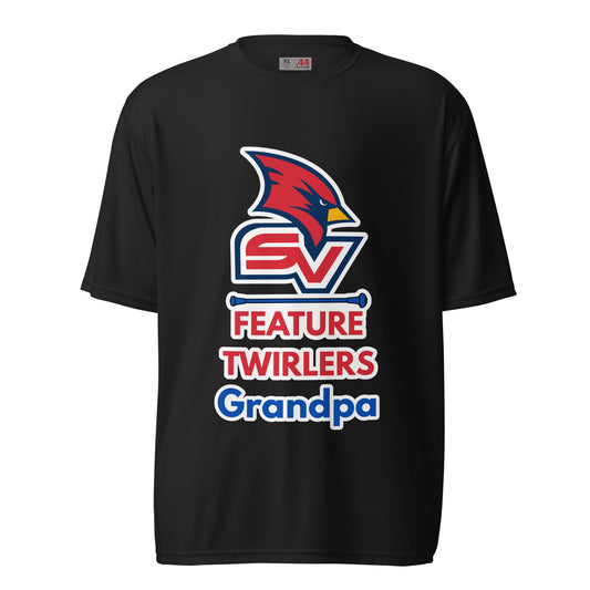 Active | Moisture Wicking Shirt | SVSU Feature twirlers | Grandpa Logo