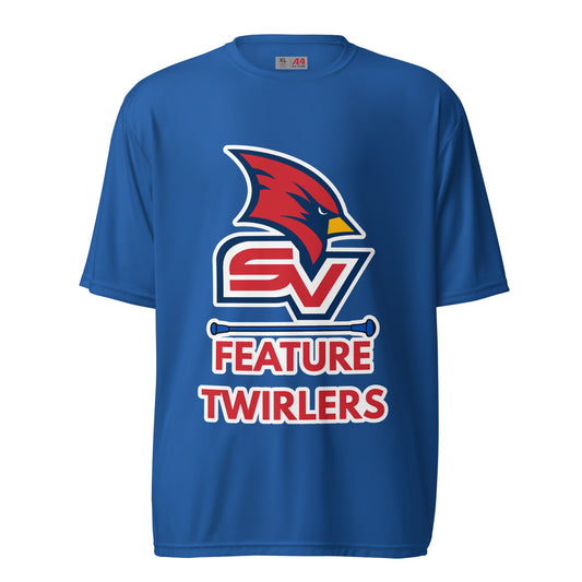 Active | Moisture Wicking Shirt | SVSU Feature twirlers | Icon Logo