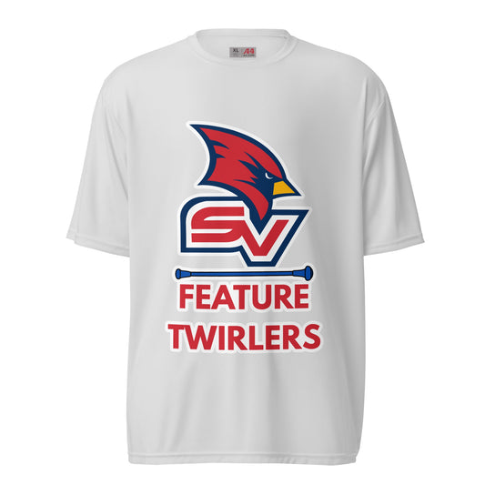Active | Moisture Wicking Shirt | SVSU Feature twirlers | Icon Logo
