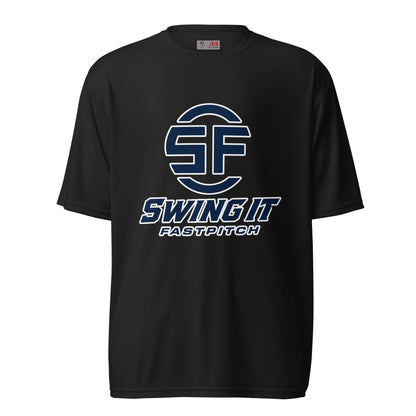 Active | Moisture Wicking Shirt | Swing It Fastpitch | Crest Logo