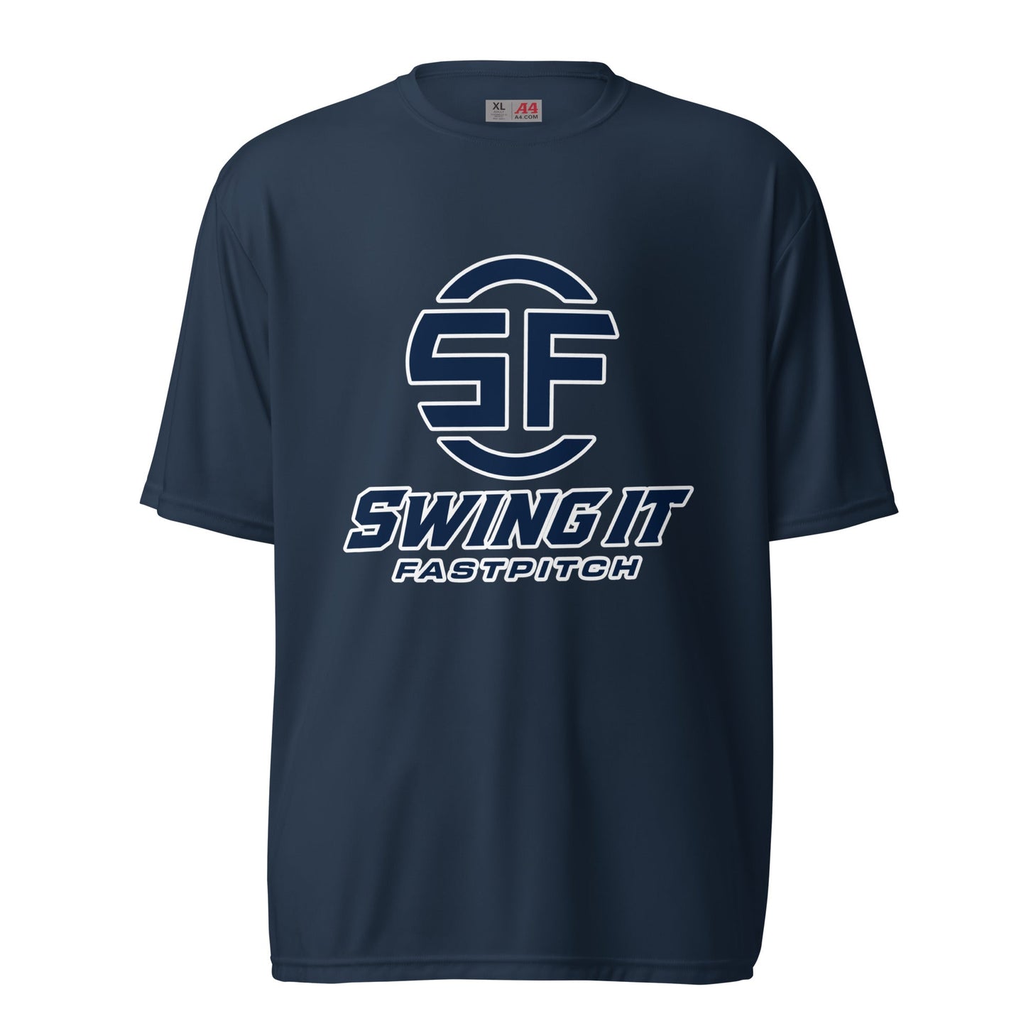 Active | Moisture Wicking Shirt | Swing It Fastpitch | Crest Logo