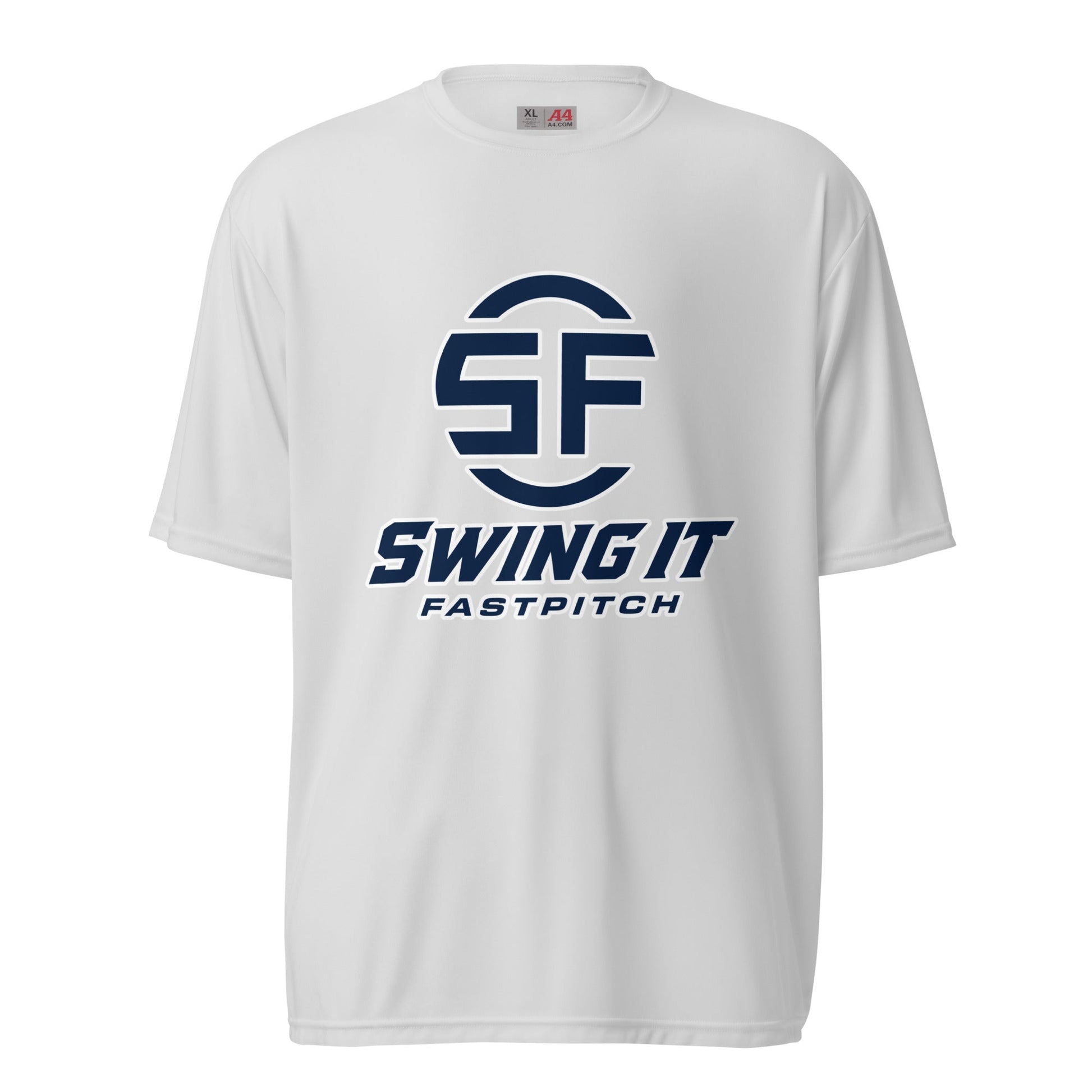 Active | Moisture Wicking Shirt | Swing It Fastpitch | Crest Logo