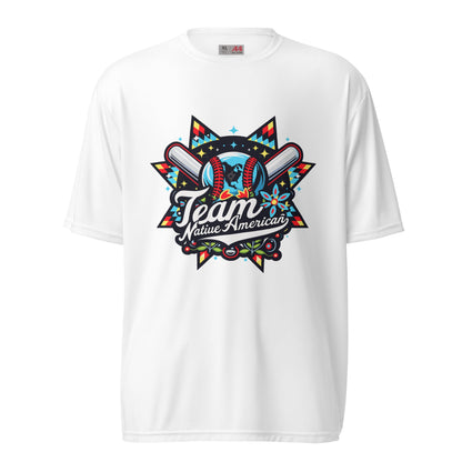 Active | Moisture Wicking Shirt | Team Native American | Tribal Emblem Logo