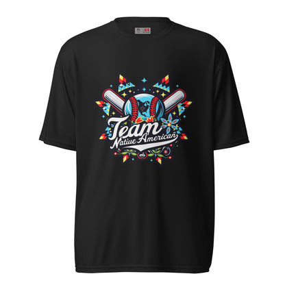 Active | Moisture Wicking Shirt | Team Native American | Tribal Emblem Logo