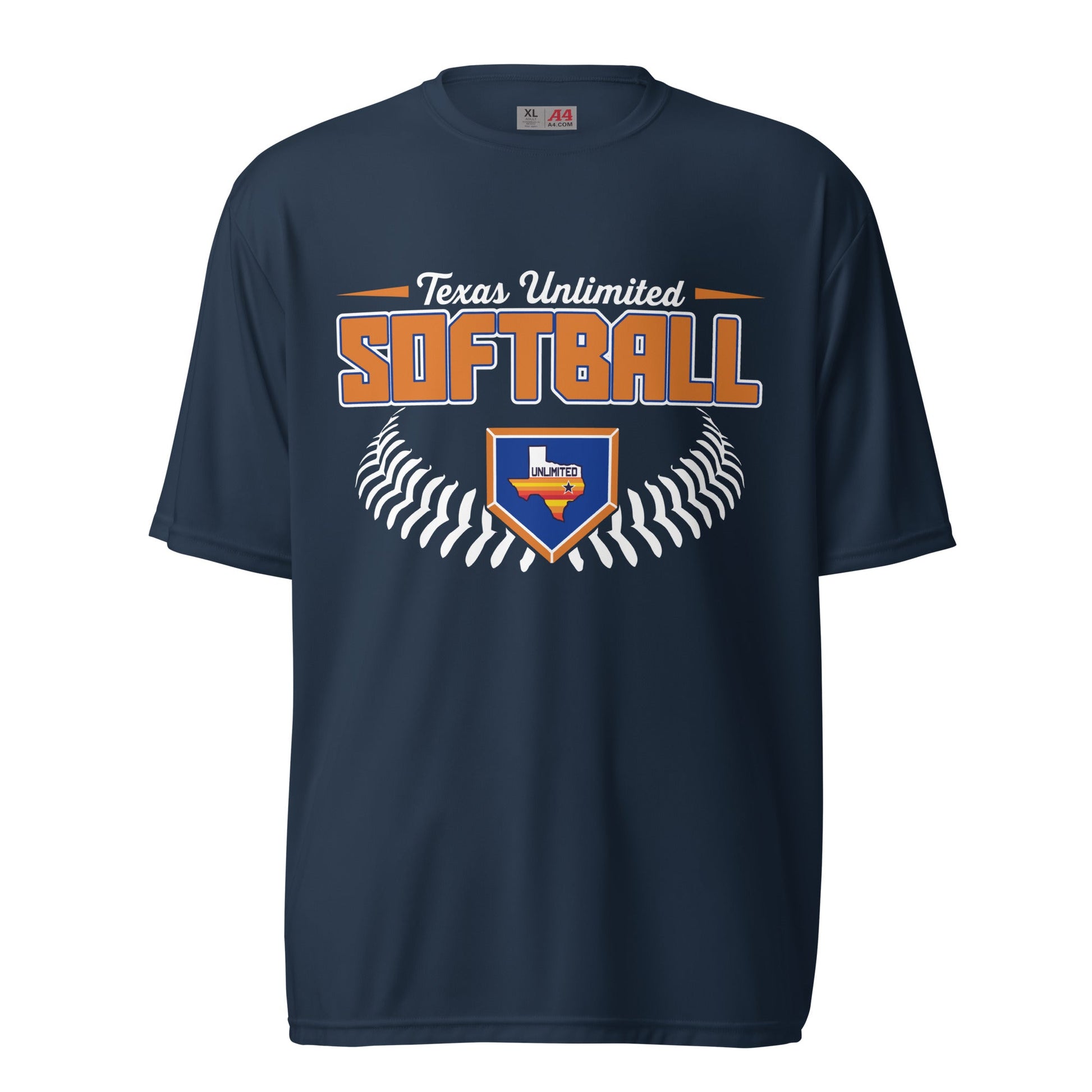 Active | Moisture Wicking Shirt | Texas Unlimited | Softball Logo