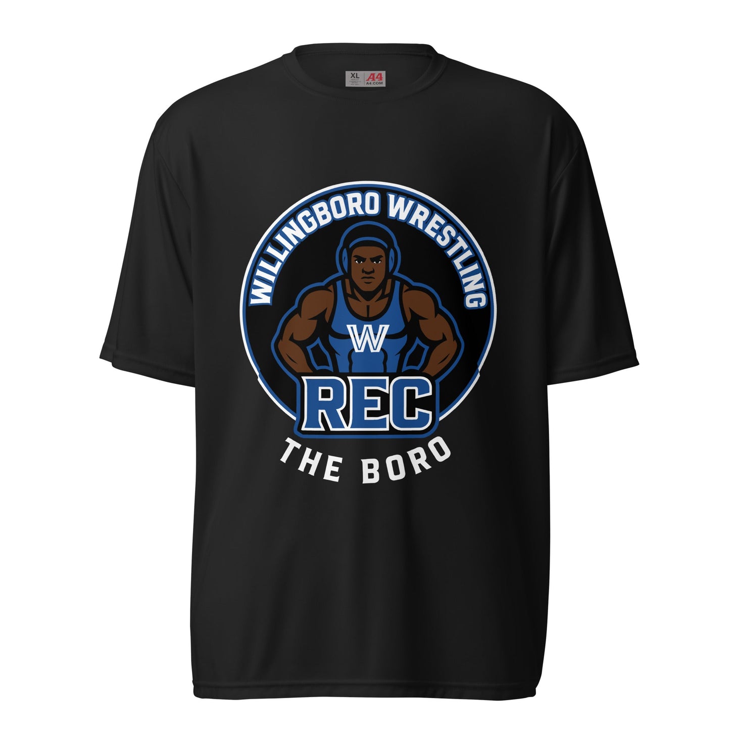 Active | Moisture Wicking Shirt | The Boro Brand | Wrestler Logo