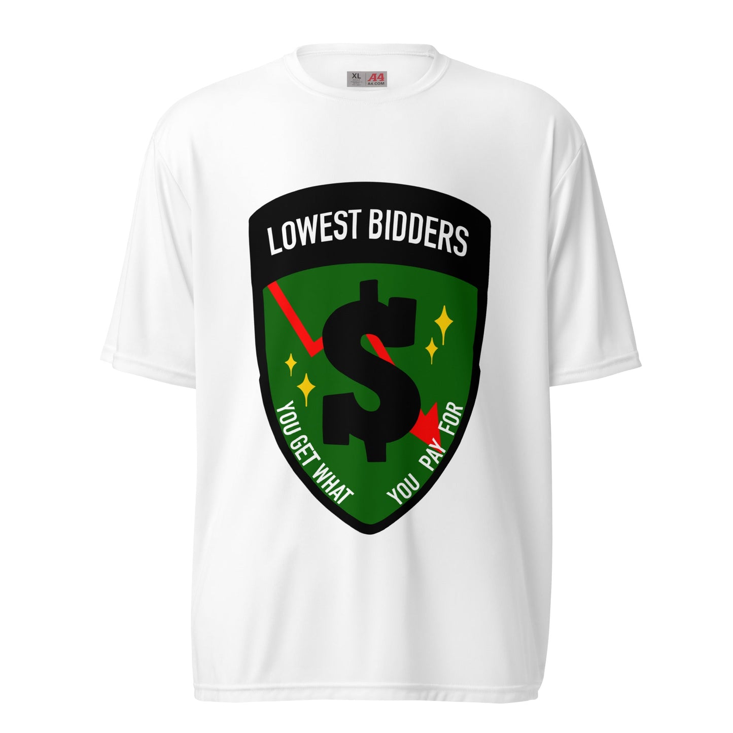 Active | Moisture Wicking Shirt | The Lowest Bidders | Emblem Logo
