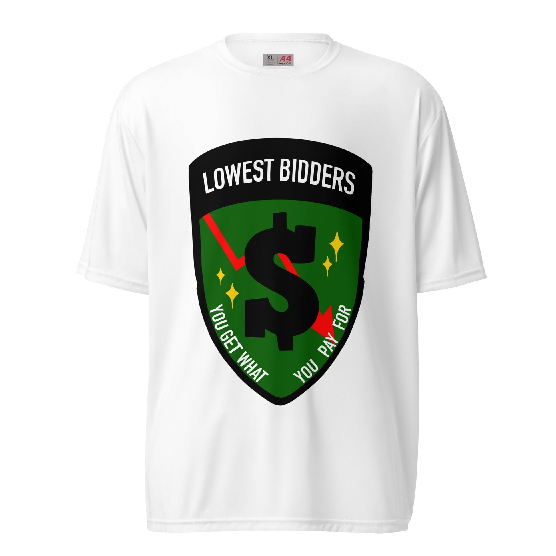 Active | Moisture Wicking Shirt | The Lowest Bidders | Emblem Logo