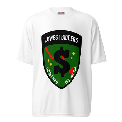 Active | Moisture Wicking Shirt | The Lowest Bidders | Emblem Logo