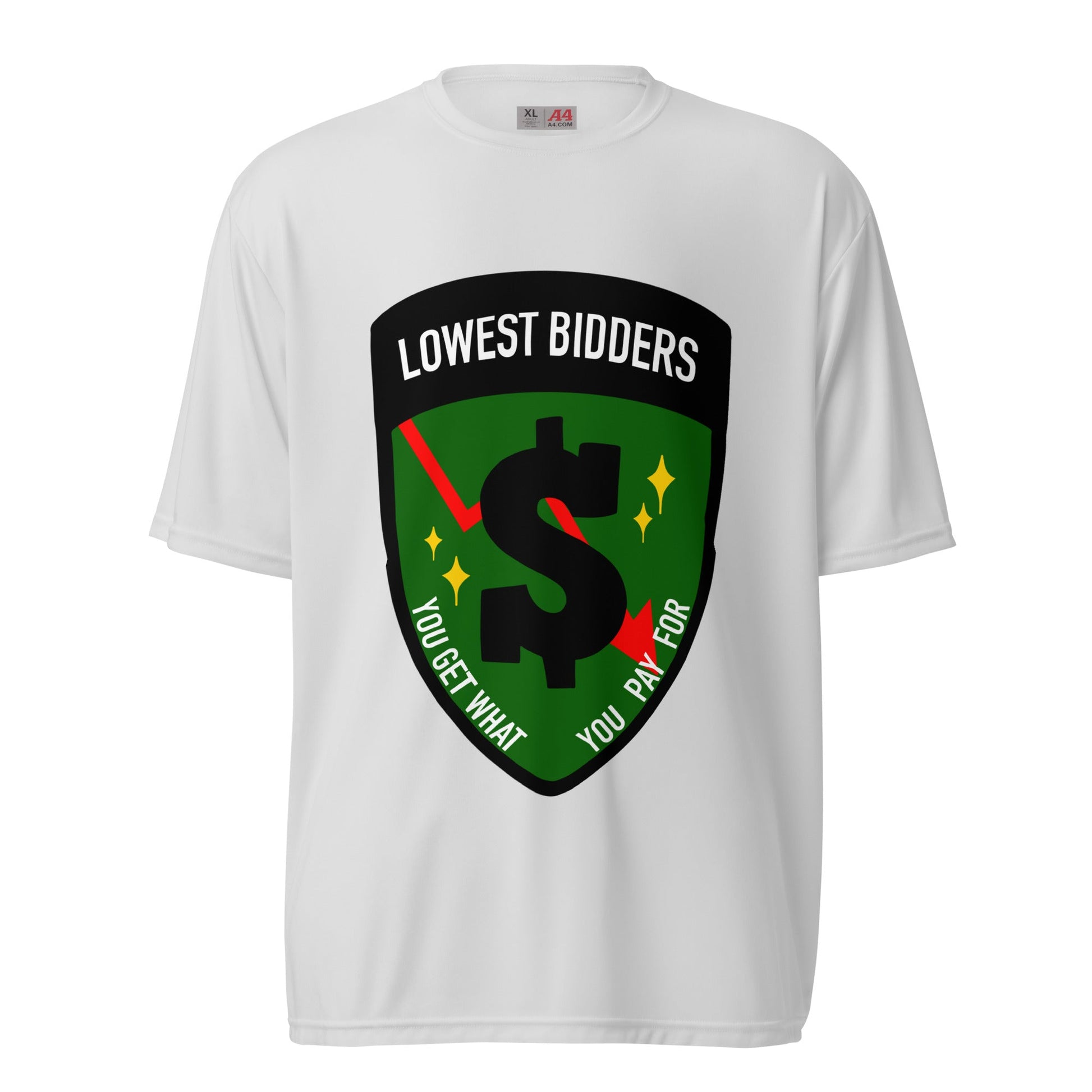Active | Moisture Wicking Shirt | The Lowest Bidders | Emblem Logo