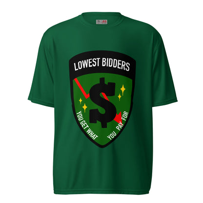 Active | Moisture Wicking Shirt | The Lowest Bidders | Emblem Logo