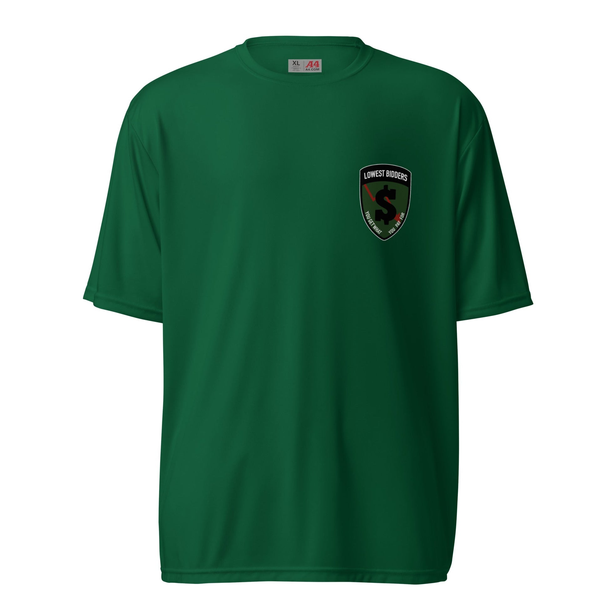 Active | Moisture Wicking Shirt | The Lowest Bidders | Shield Logo