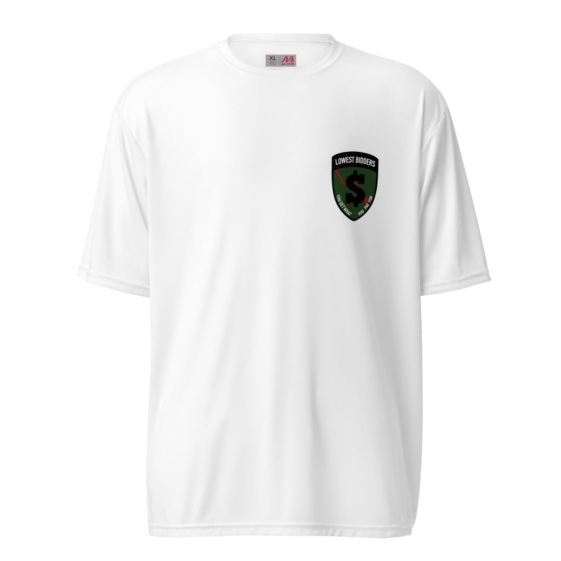 Active | Moisture Wicking Shirt | The Lowest Bidders | Shield Logo