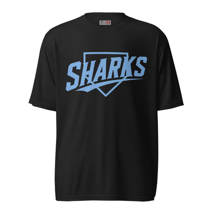 Active | Moisture Wicking Shirt | The Sharks Baseball Team | Crest Logo