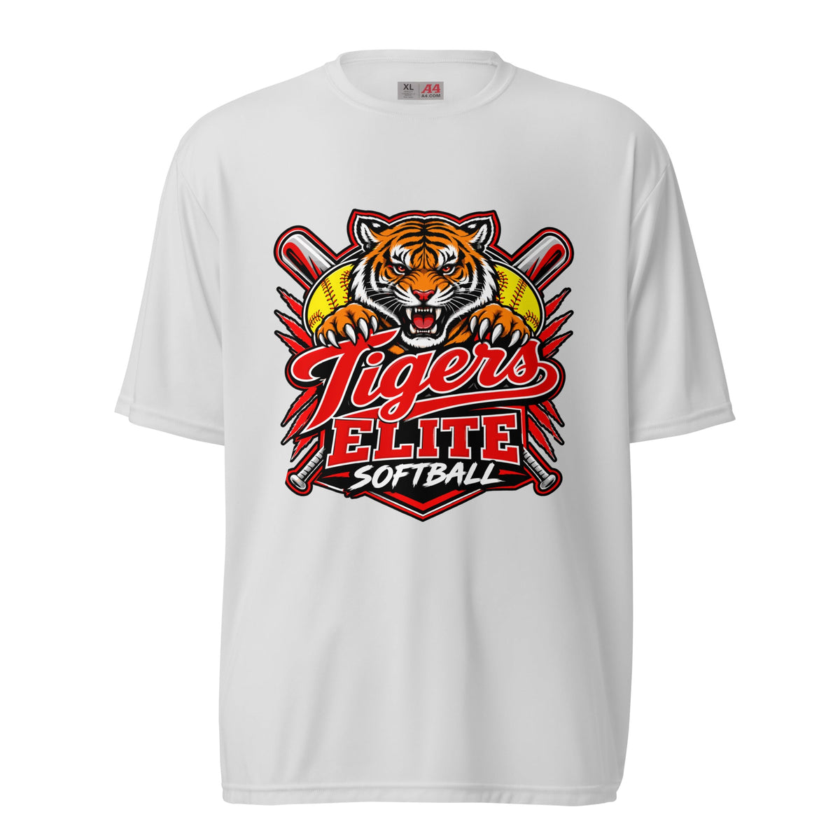 Active | Moisture Wicking Shirt | Tigers Elite Softball | Emblem Logo