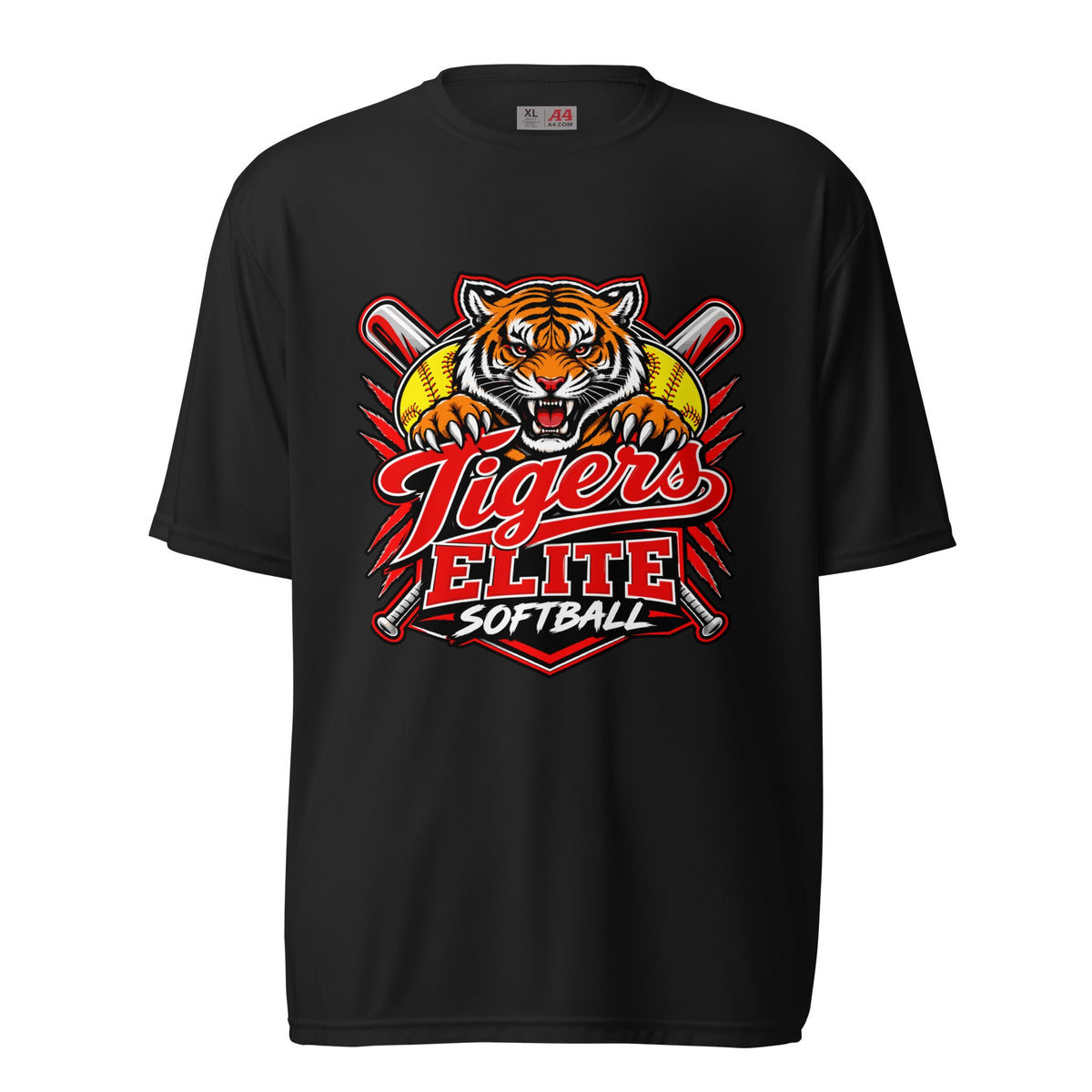 Active | Moisture Wicking Shirt | Tigers Elite Softball | Emblem Logo