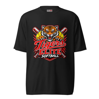 Active | Moisture Wicking Shirt | Tigers Elite Softball | Emblem Logo