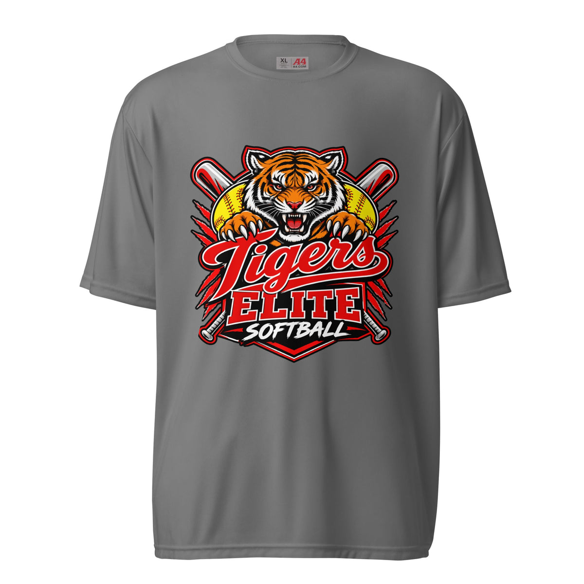 Active | Moisture Wicking Shirt | Tigers Elite Softball | Emblem Logo