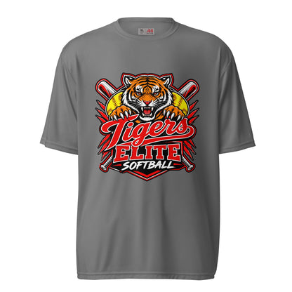 Active | Moisture Wicking Shirt | Tigers Elite Softball | Emblem Logo