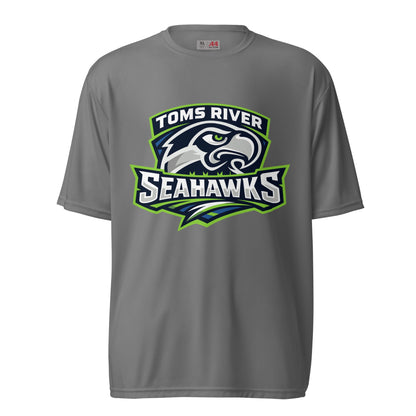 Active | Moisture Wicking Shirt | Toms River Seahawks | Mascot Script Logo