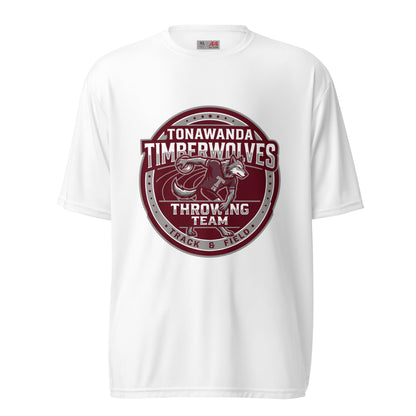 Active | Moisture Wicking Shirt | Tonawanda High School Track and Field | Throwing Team Logo