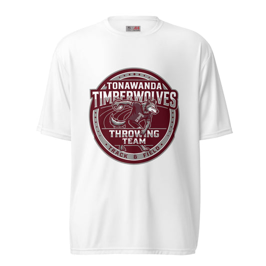 Active | Moisture Wicking Shirt | Tonawanda High School Track and Field | Throwing Team Logo