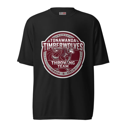 Active | Moisture Wicking Shirt | Tonawanda High School Track and Field | Throwing Team Logo