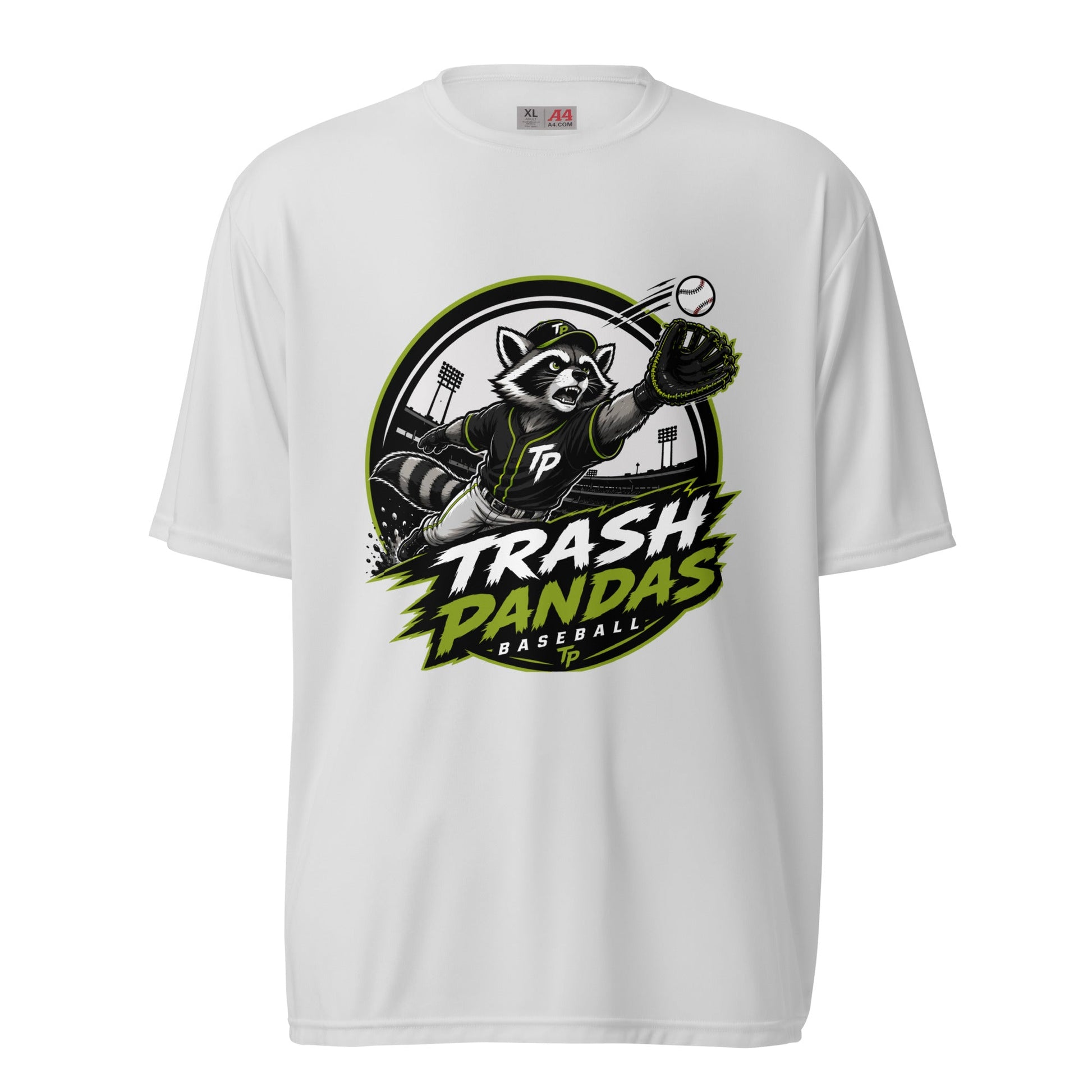 Active | Moisture Wicking Shirt | Trash Pandas Baseball Organization | Emblem Logo