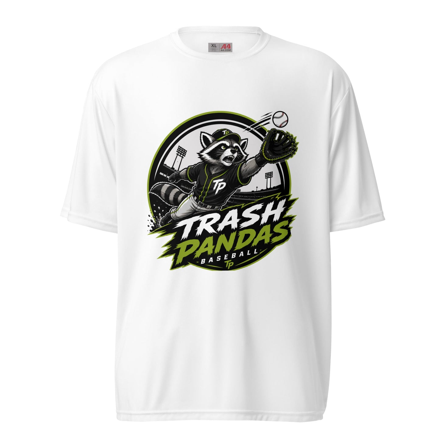 Active | Moisture Wicking Shirt | Trash Pandas Baseball Organization | Emblem Logo