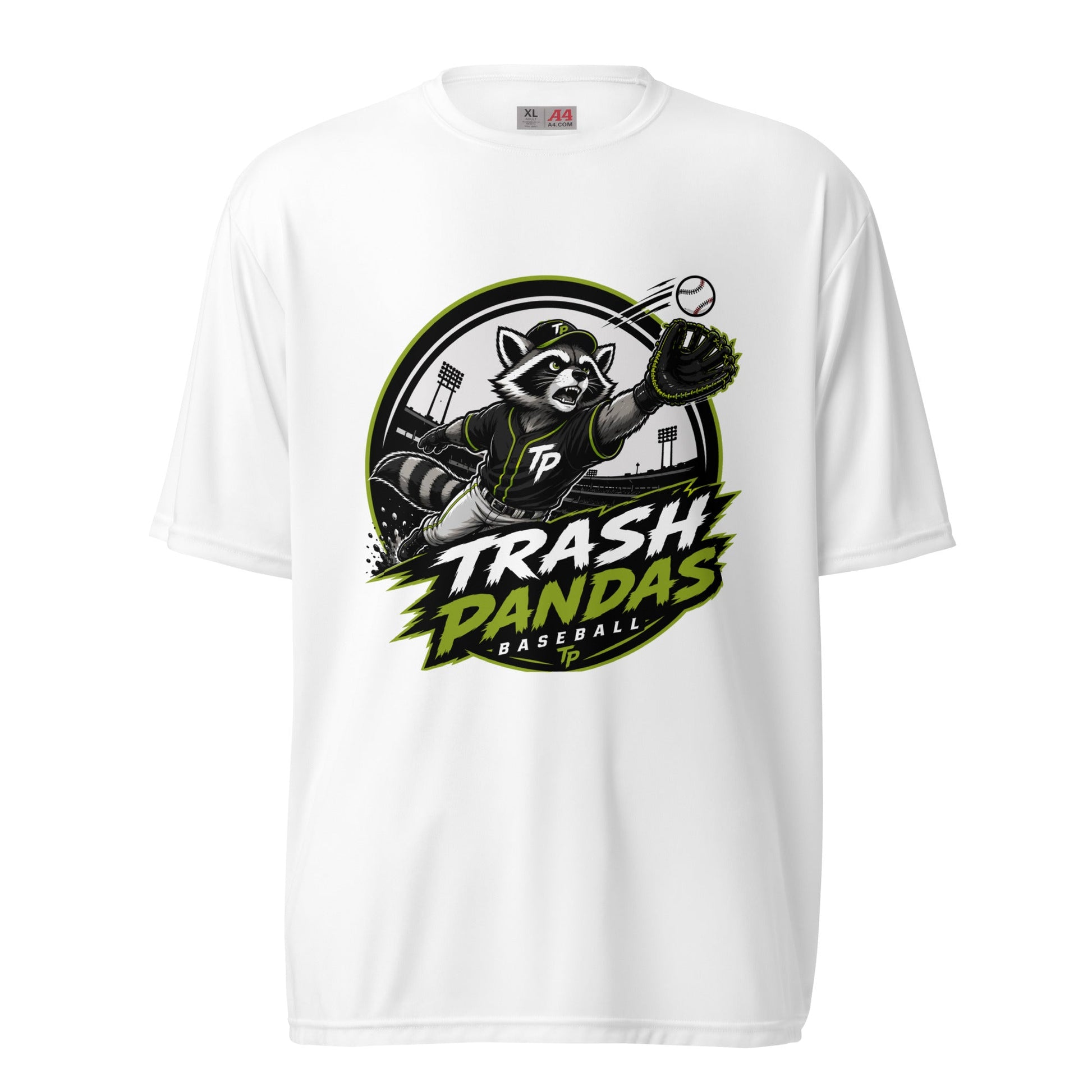 Active | Moisture Wicking Shirt | Trash Pandas Baseball Organization | Emblem Logo