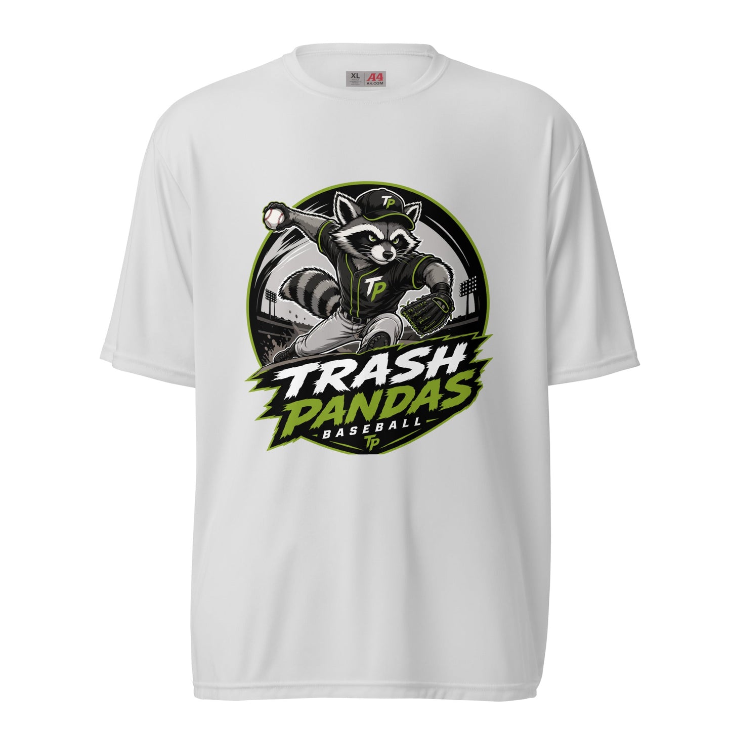 Active | Moisture Wicking Shirt | Trash Pandas Baseball Organization | Vanguard Logo