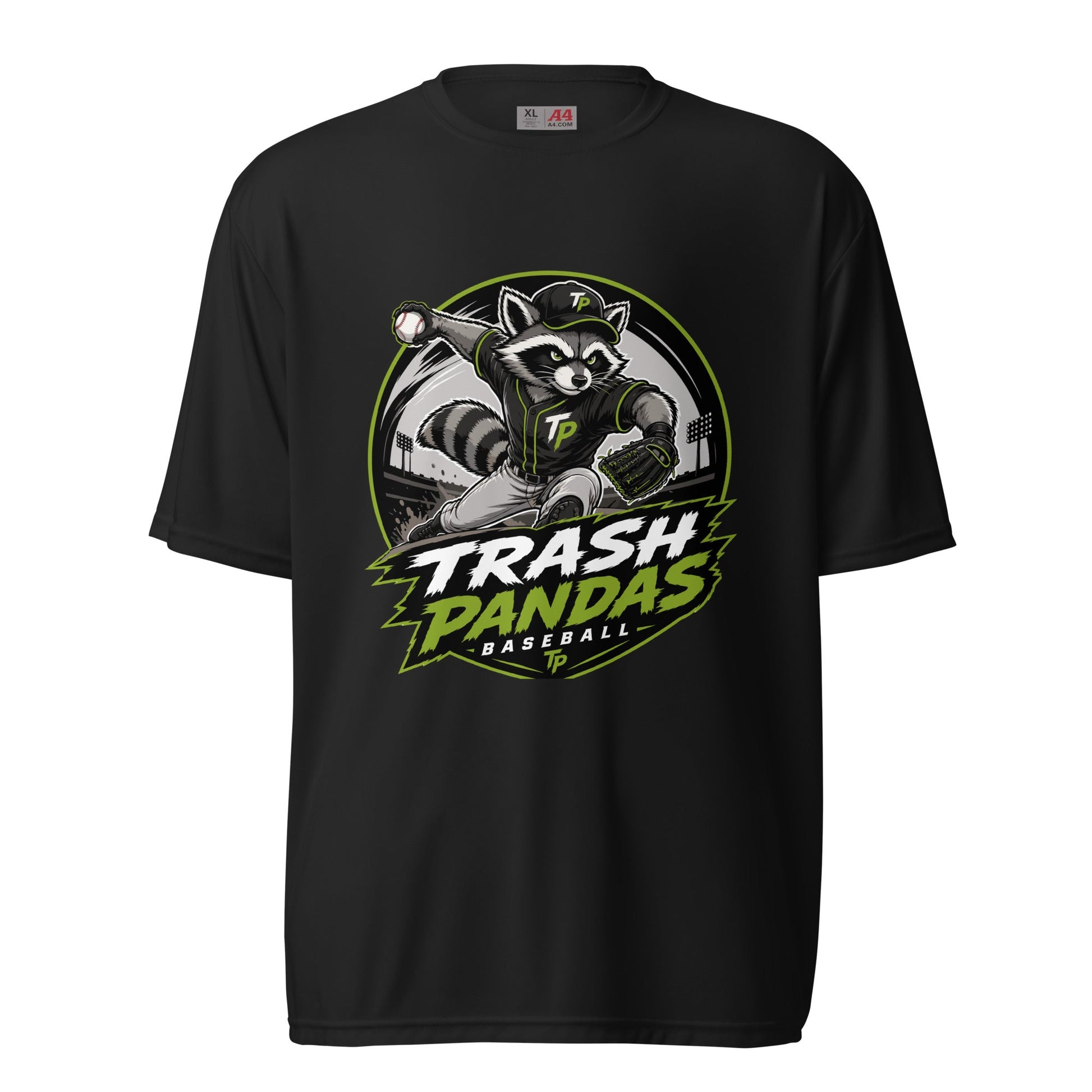 Active | Moisture Wicking Shirt | Trash Pandas Baseball Organization | Vanguard Logo
