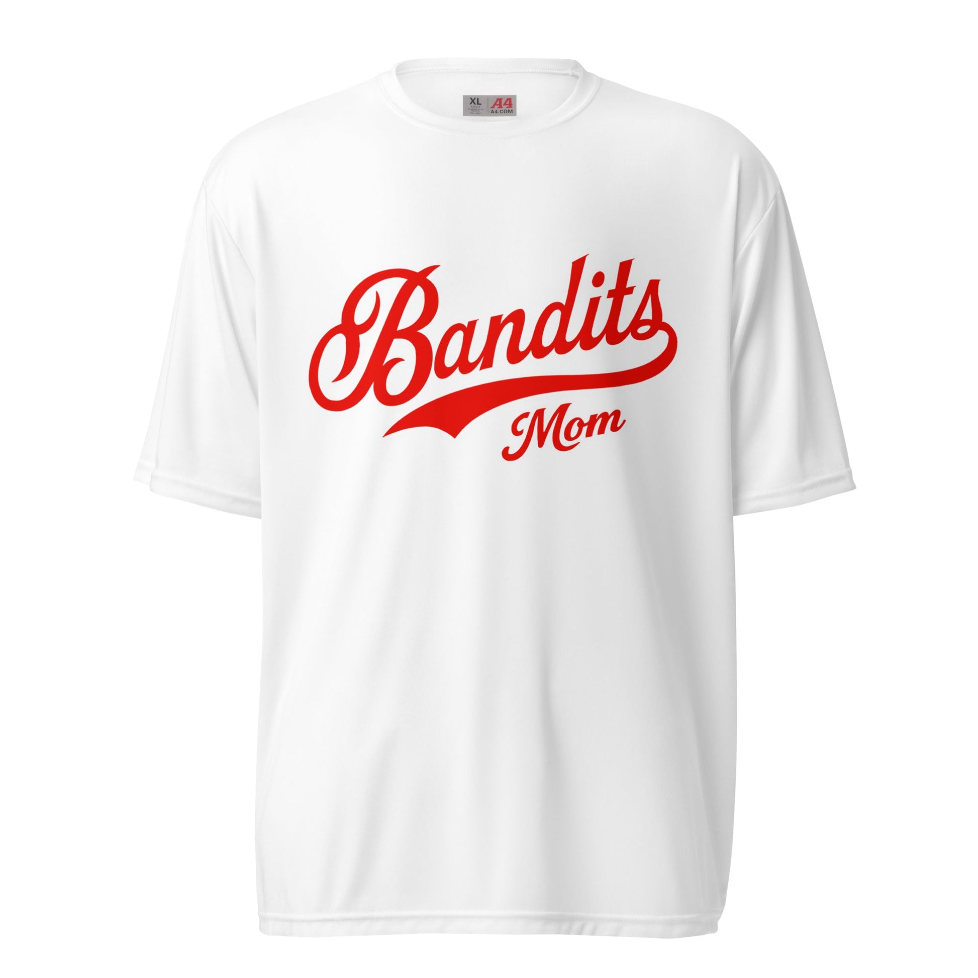 Active | Moisture Wicking Shirt | Tri - City Baseball | Bandits Mom Logo