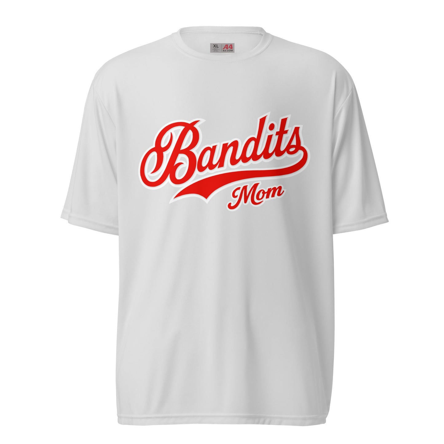 Active | Moisture Wicking Shirt | Tri - City Baseball | Bandits Mom Logo