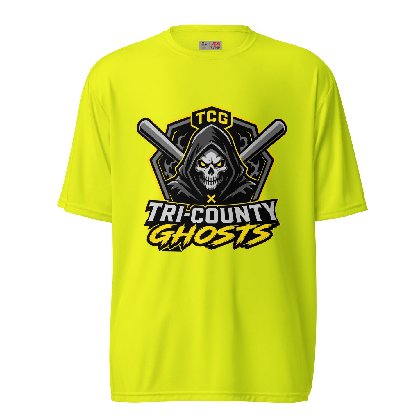 Active | Moisture Wicking Shirt | Tri-County Ghosts | Vanguard Ghosts Logo