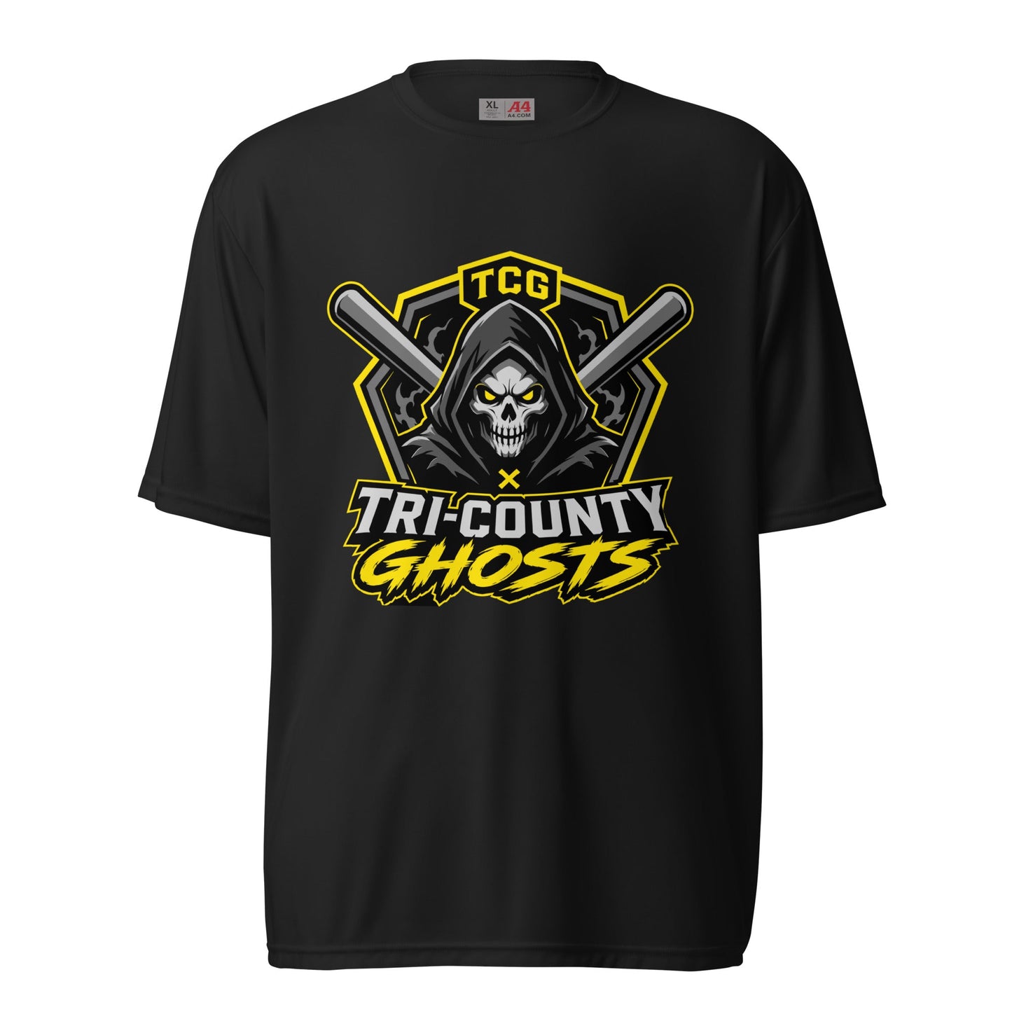 Active | Moisture Wicking Shirt | Tri-County Ghosts | Vanguard Ghosts Logo