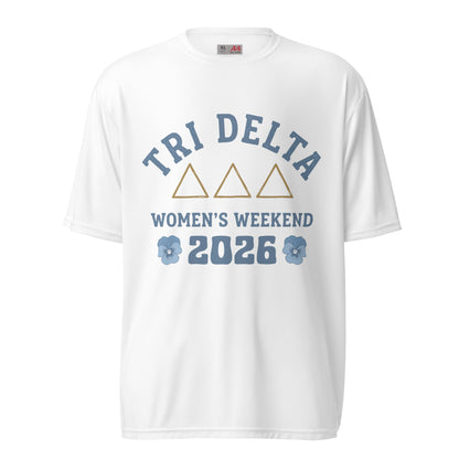 Active | Moisture Wicking Shirt | Tri Delta Epsilon | Sisterhood Script Logo