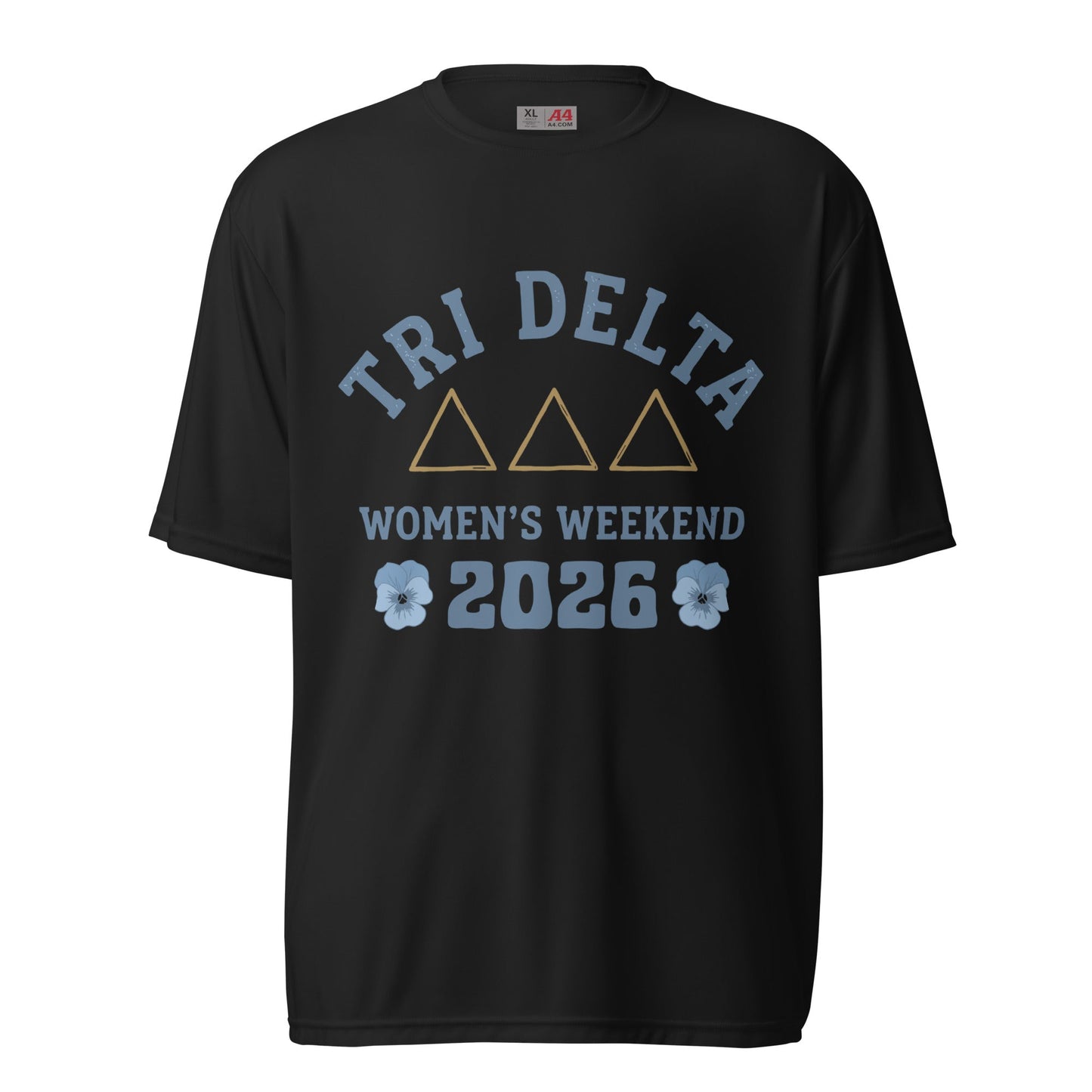 Active | Moisture Wicking Shirt | Tri Delta Epsilon | Sisterhood Script Logo