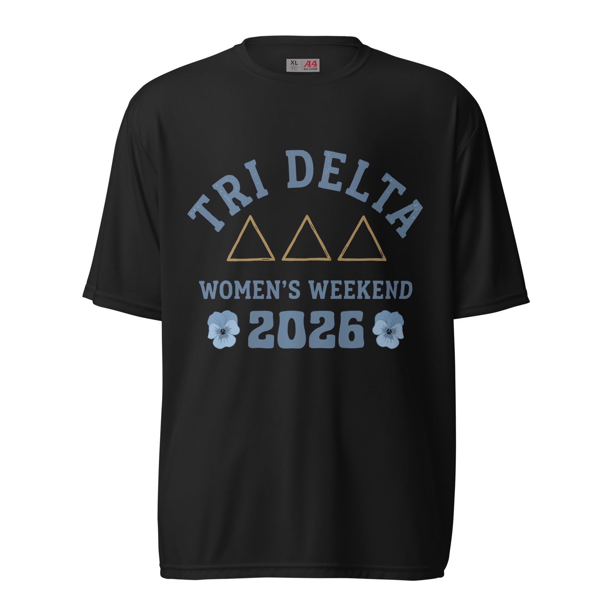 Active | Moisture Wicking Shirt | Tri Delta Epsilon | Sisterhood Script Logo