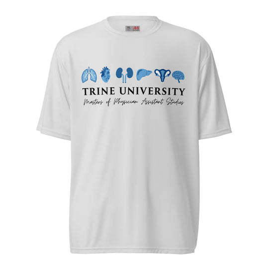 Active | Moisture Wicking Shirt | Trine PA program | Modern Script Logo
