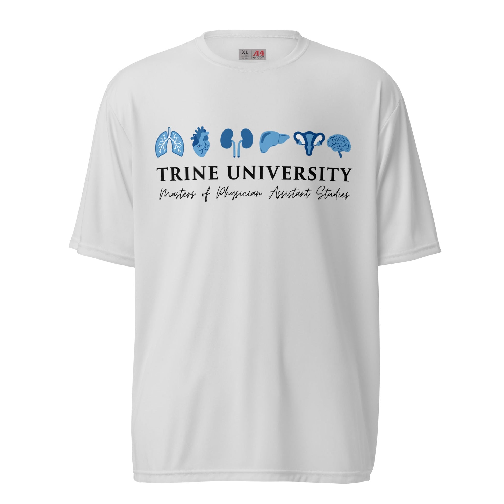 Active | Moisture Wicking Shirt | Trine PA program | Modern Script Logo