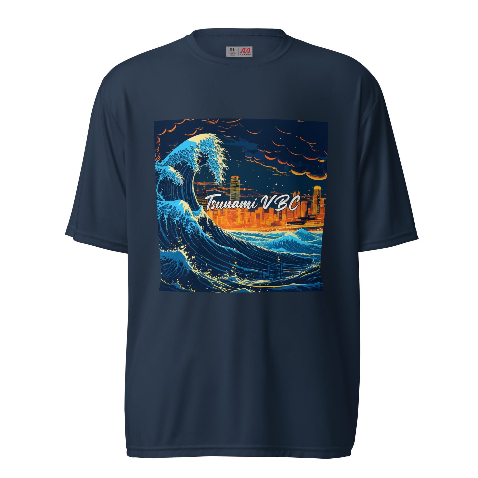 Active | Moisture Wicking Shirt | Tsunami Volleyball Club | Glow Tide Athletics Logo